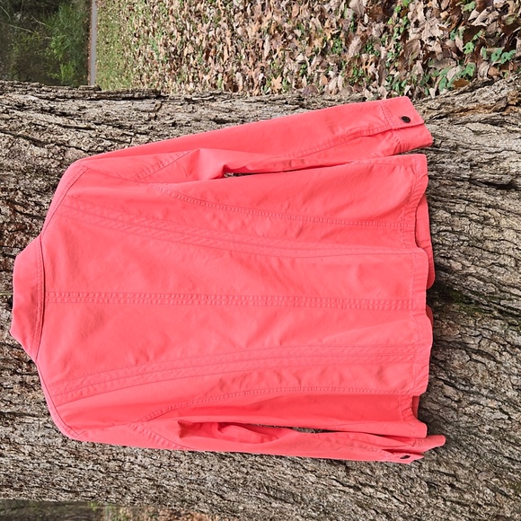 Christopher & Banks Vibrant Coral Utility Jacket. Size M. Like New! - Picture 11 of 13